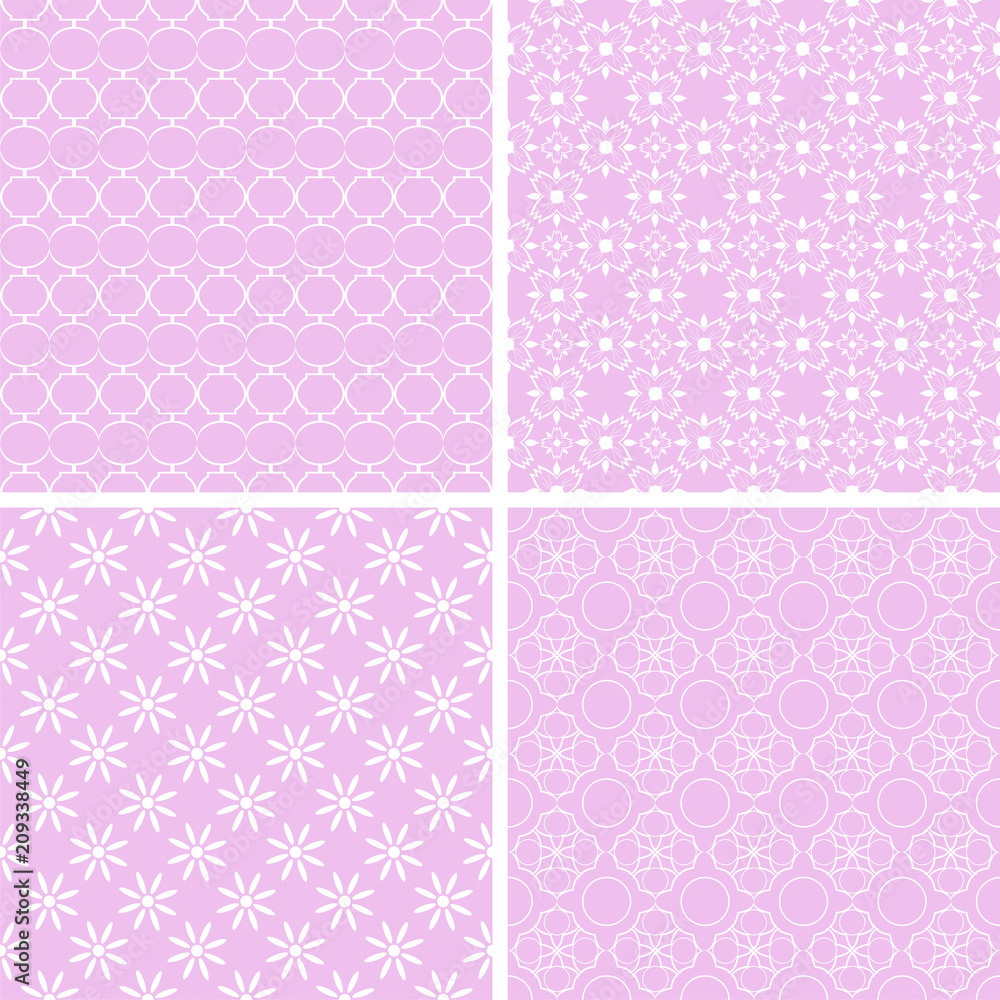 Cute different vector seamless patterns. Cute different vector seamless patterns.