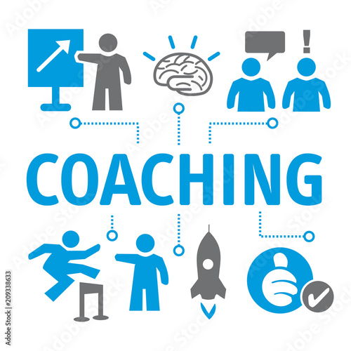 Symbole Coaching vektor Illustration
