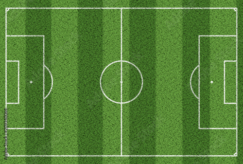 top view of grass soccer field background