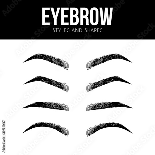 Eye Makeup tutorial - how to apply eyeliner women eye with brow and lashes. eyeshadow apply step by step. makeup concept, vector art image illustration isolated on white background