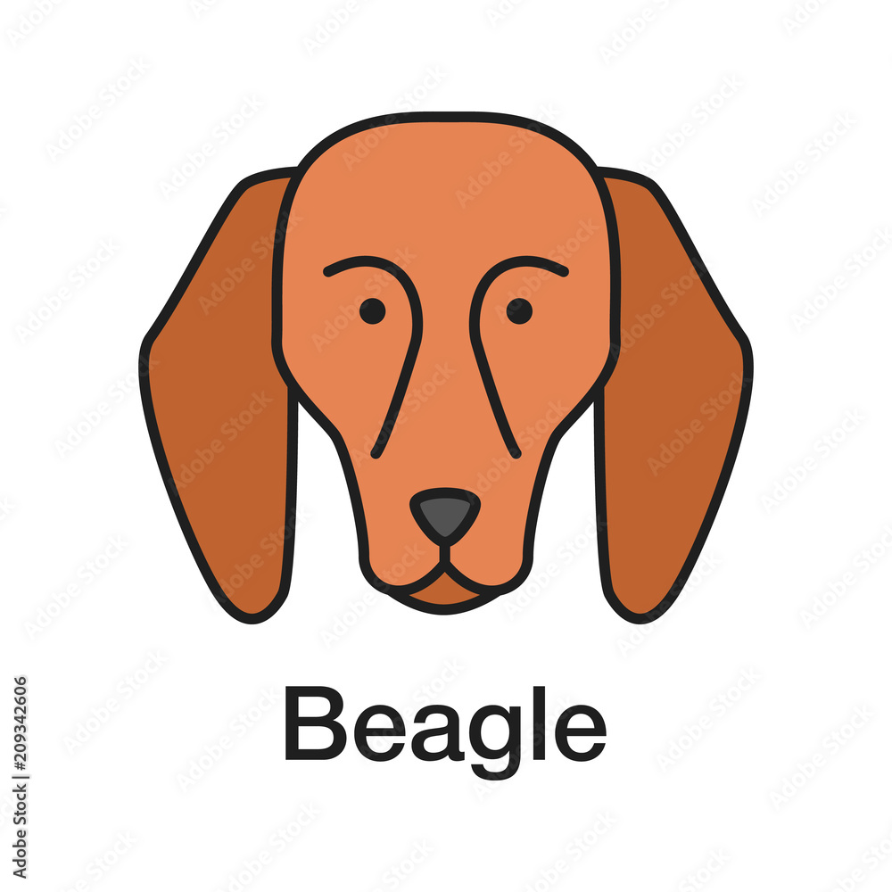 Beagle color icon