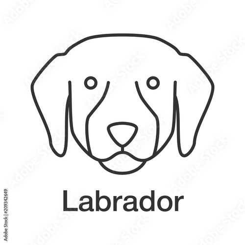 Labrador Retriever linear icon