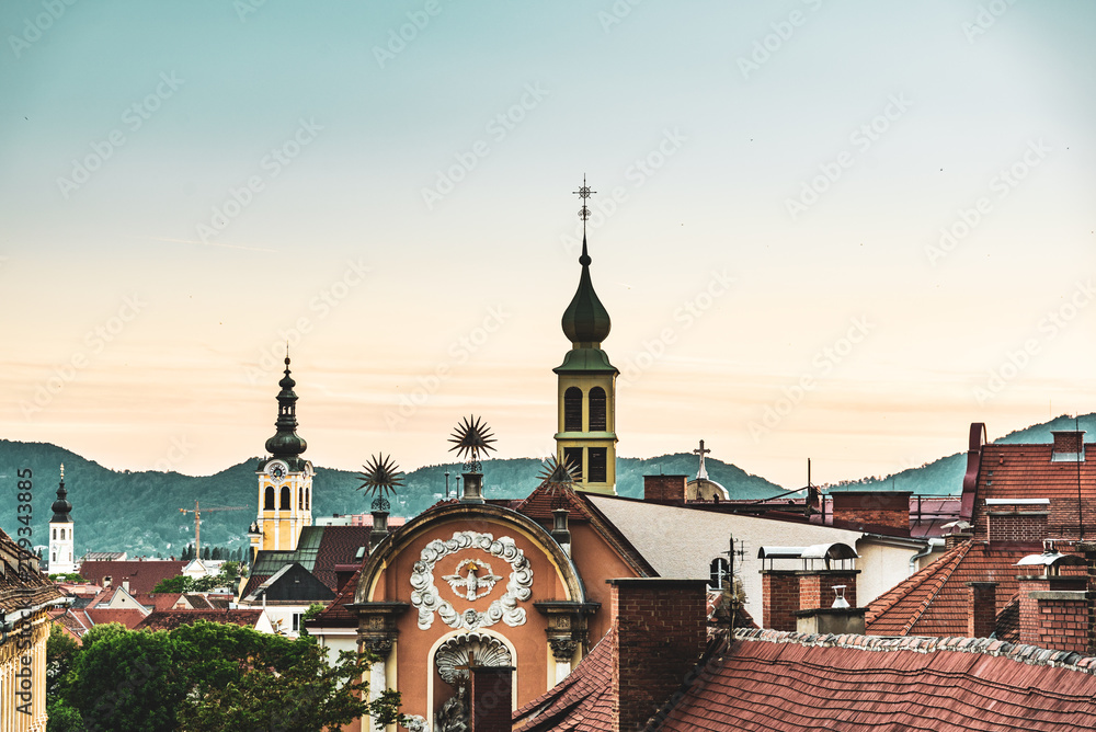 Obraz premium Graz Austria Cityscape