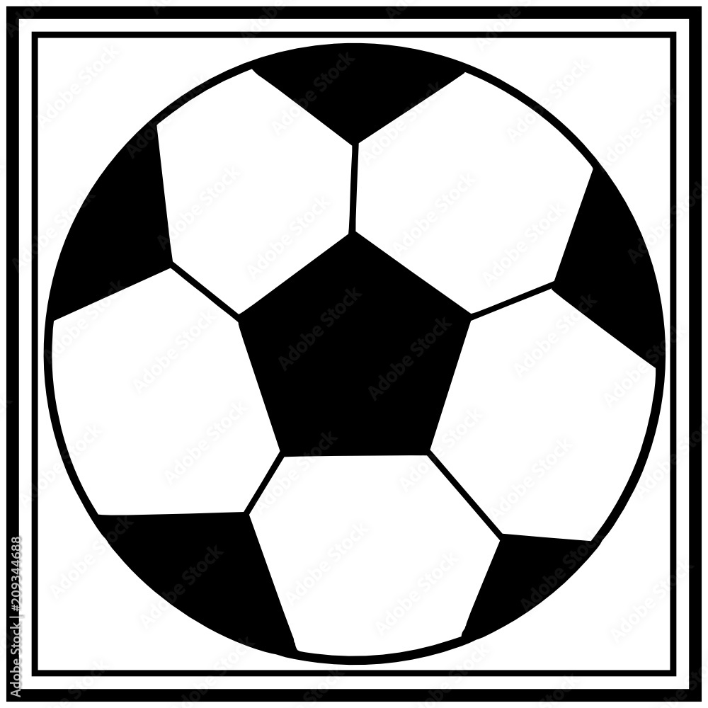 Soccer ball in a frame
Soccer ball in a frame