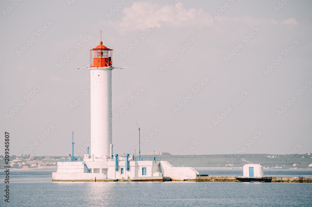 Lighthouse in the Gulf of Odessa, Ukraine Lighthouse in the Gulf of Odessa, Ukraine