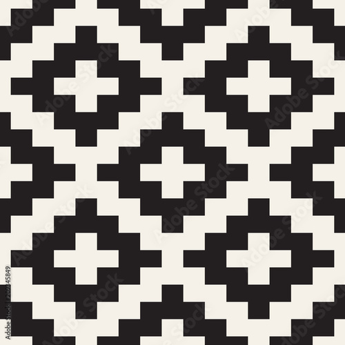 Vector seamless pattern. Ethnic stylish abstract texture. Repeating geometric tiles..