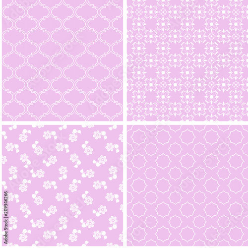 Chic different seamless patterns. © alena0509