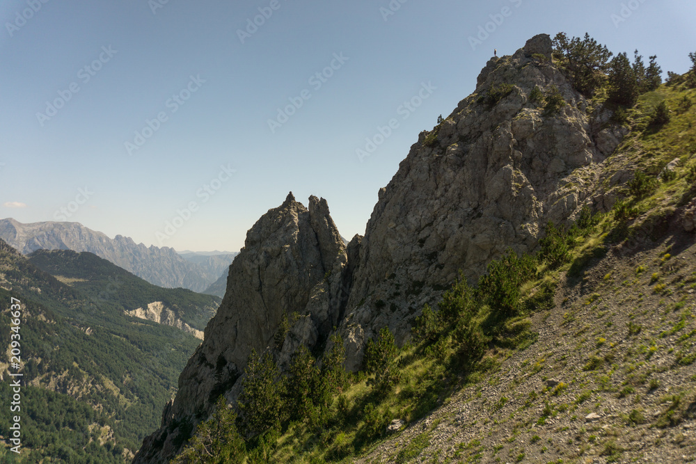 Panoramic Alp view in Albania