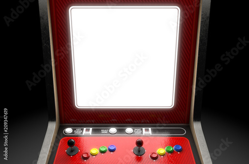 Print op canvas Arcade Machine Screen