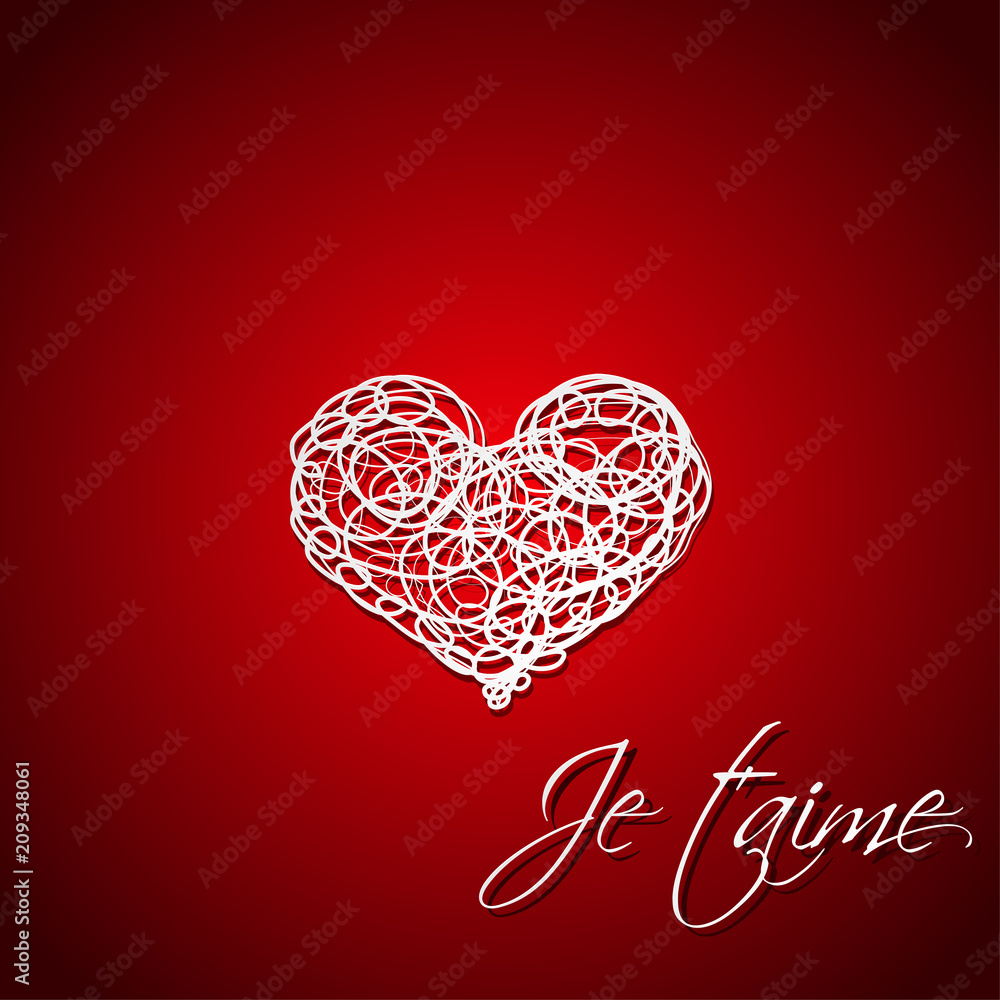 Je t'aime hearts