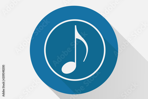 Icono azul de notas.