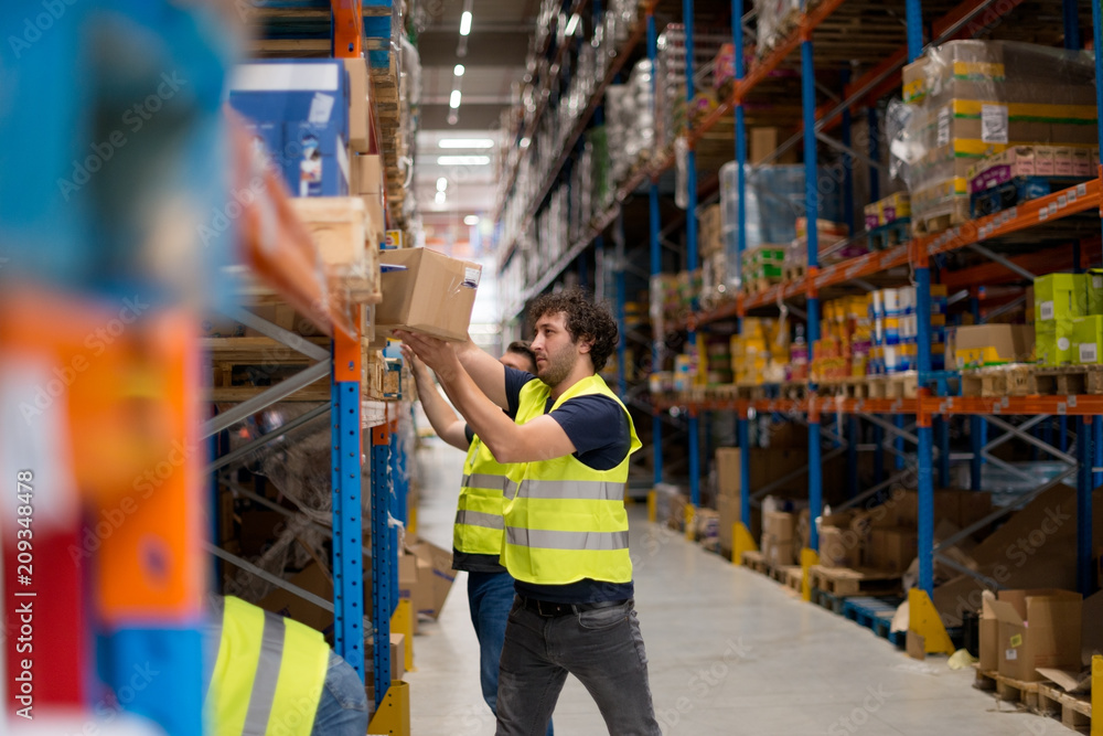 Working in warehouse Working in warehouse