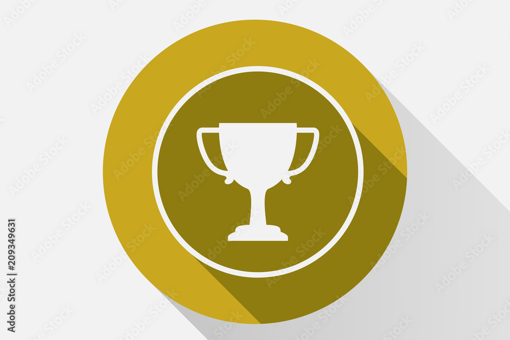 Icono amarillo con copa. Icono amarillo con copa.