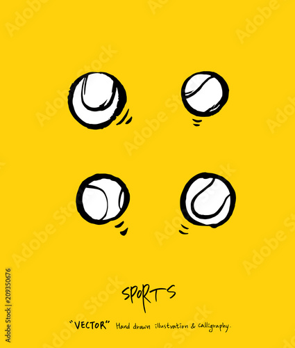 스포츠 포스터 / 손으로 그린 스포츠 그림