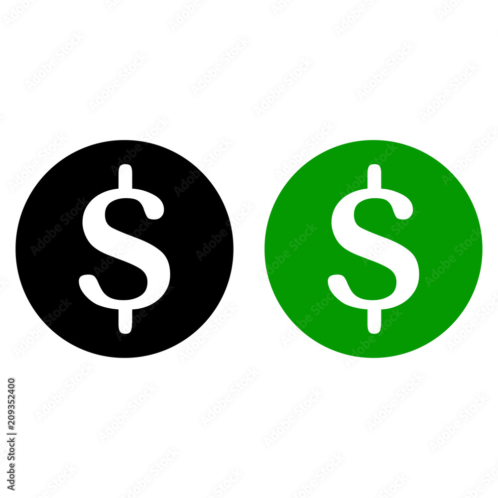 Dollar glyph icon Dollar glyph icon
