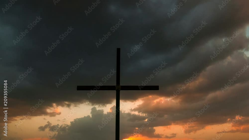 4k. Dramatic evening clouds and Christian Cross. Belief team
4k. Dramatic evening clouds and Christian Cross. Belief team