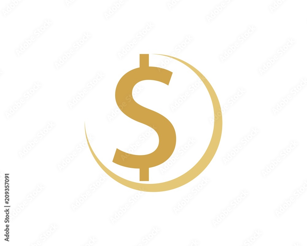 Obraz premium money logo vector