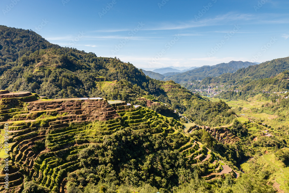 Spectacular rice terraces in the Banaue area of Luzon, Philippines