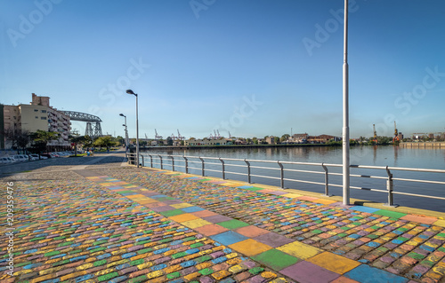 Colorful promenade at La Boca neighborhood - Buenos Aires, Argentina photo