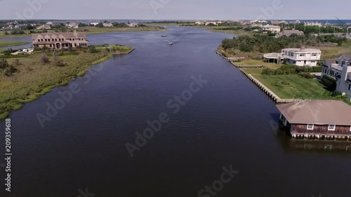 Houses by the Bay with Private Docks in Westhampton New York photo