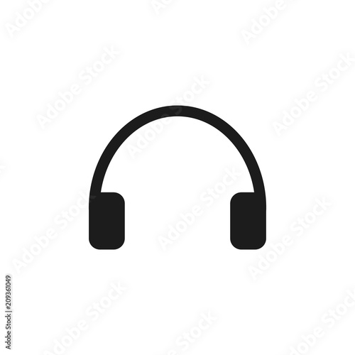 headphone icon, headphone icon vector, in trendy flat style isolated on white background. headphone icon image, headphone icon illustration