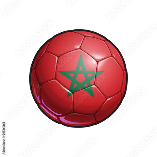 Moroccan Flag Football - Soccer Ball