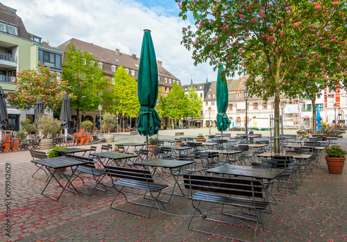 Billede på lærred City center of Koblenz - the beautiful town near Frankfurt