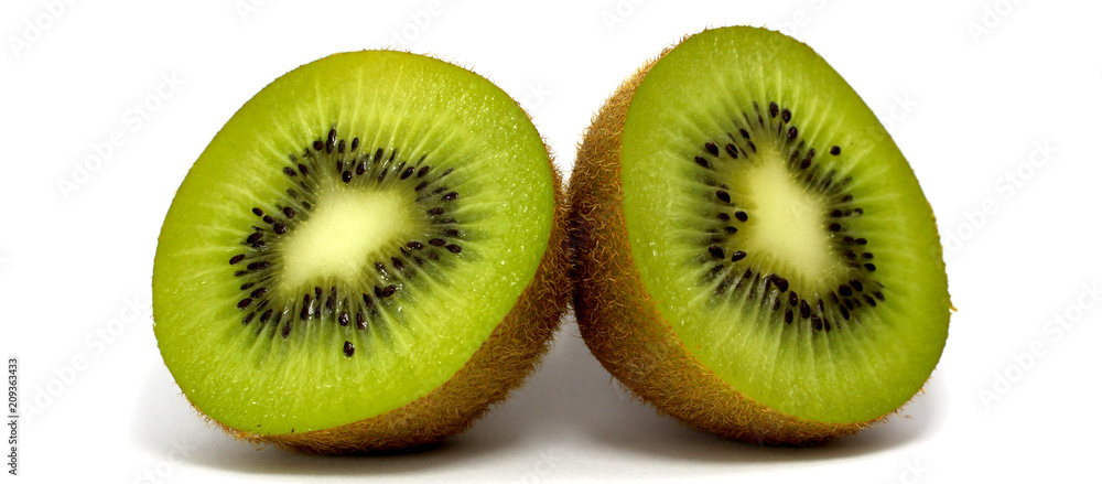Fototapeta premium Geteilte Kiwi sher guter Kontrast