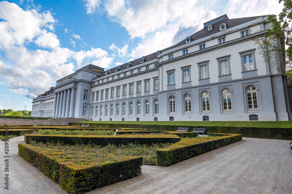 The palace of Koblenz with garden, Germany