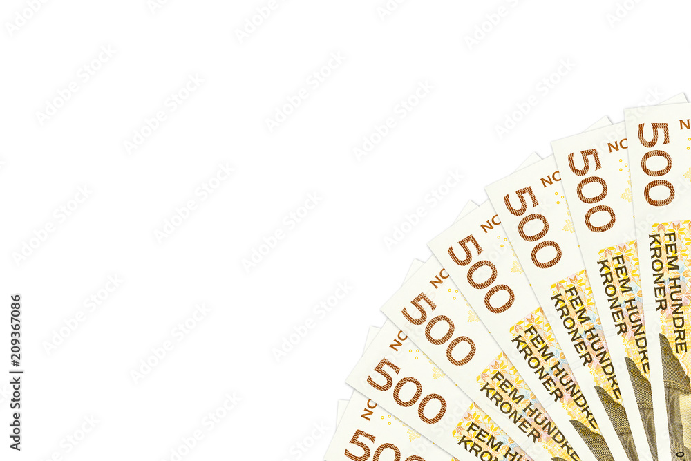 some 500 norwegian krone banknote with copy space some 500 norwegian krone banknote with copy space