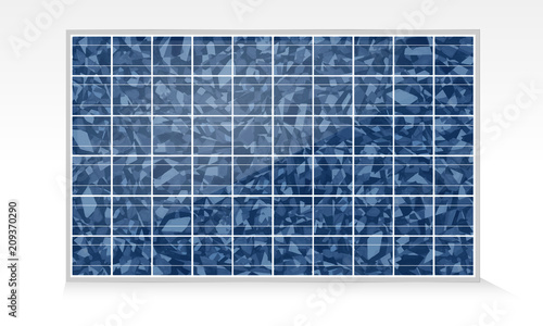 Photovoltaik Modul - polykristallin - quer close-up photo