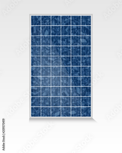 Photovoltaik Modul - polykristallin - hochkant close-up