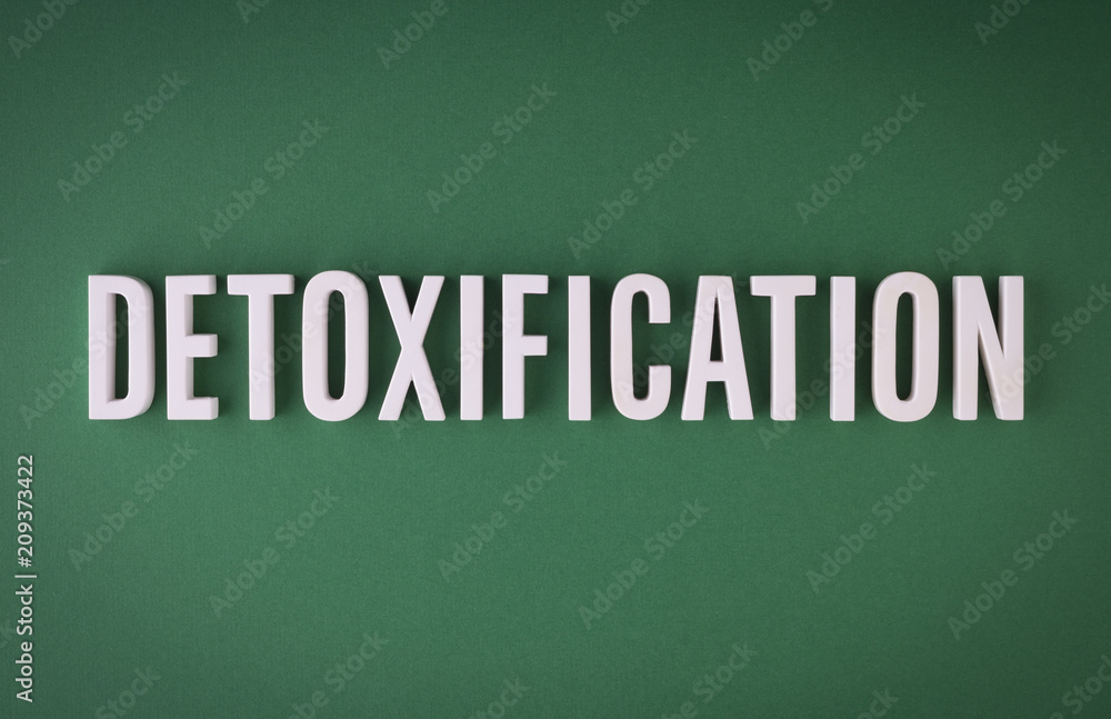 Detoxification sign lettering Detoxification sign lettering