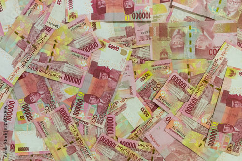 Background of Indonesian rupiah
