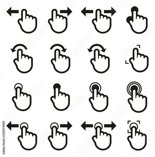 Touch Screen Icons