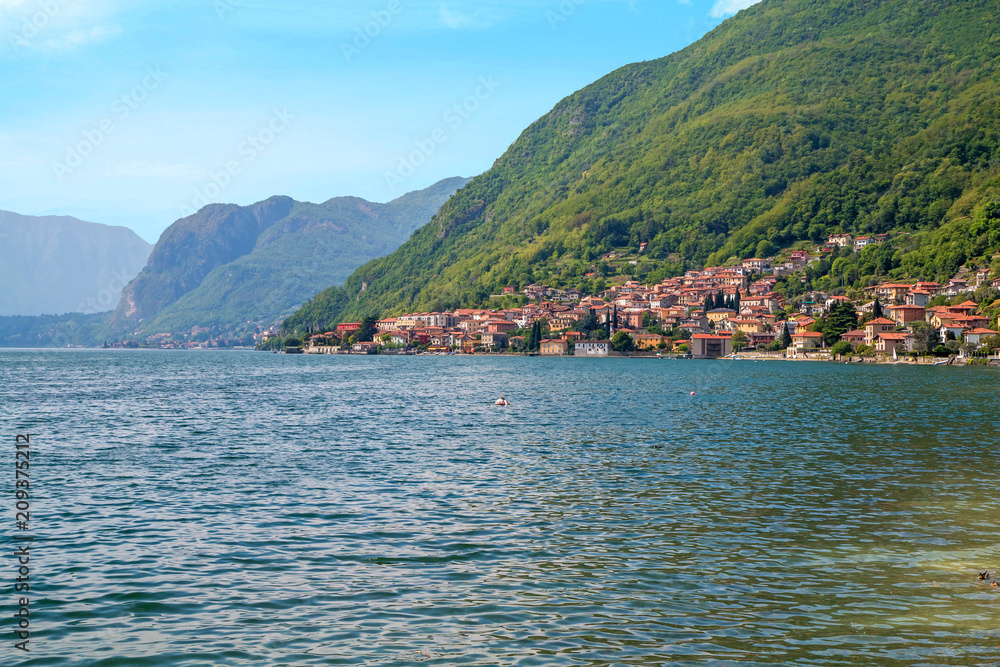 holidays in Italy - a view of the most  beautiful lake in Italy, Lago di Como 