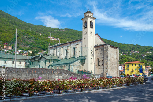 Parrocchia Di Musso - The church at Como lake near Calozzo. Lombardy, Italy