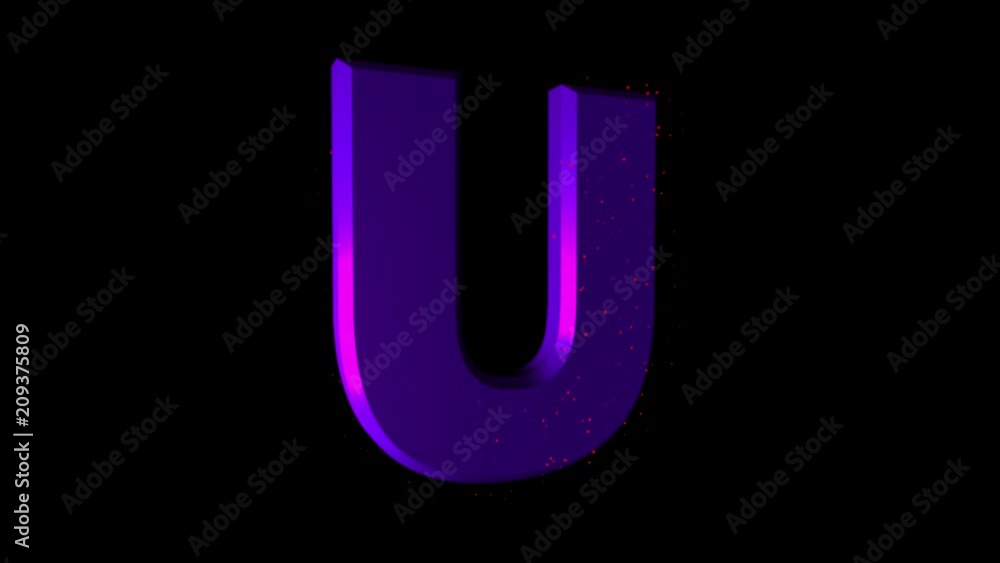 Rotating Roman Letter “U”. Animated icon with alpha channel Rotating Roman Letter “U”. Animated icon with alpha channel