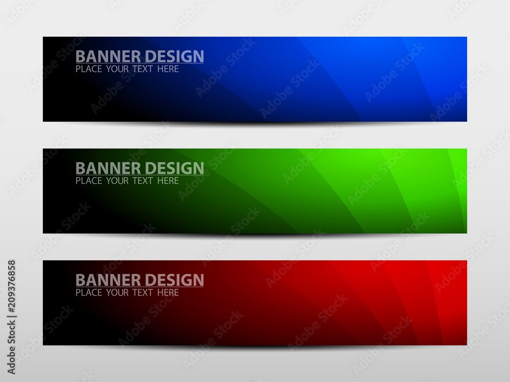 Fototapeta premium Banner with geometric abstract background. Vector illustration