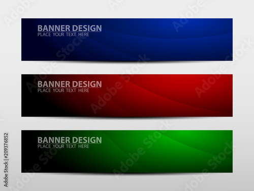 Banner with geometric abstract background. Vector illustration