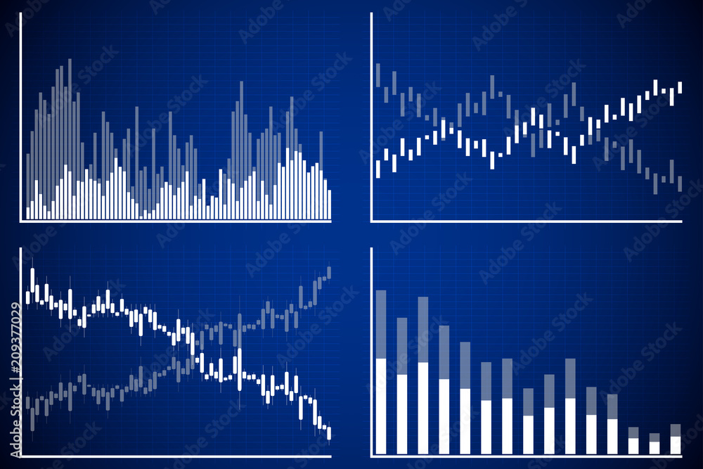 Business data market elements diagrams and graphs flat icons. vector illustration. Business data market elements diagrams and graphs flat icons. vector illustration.