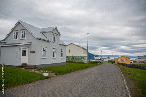 Fototapeta Naklejka Na Ścianę i Meble -  Village of Hrisey in Iceland