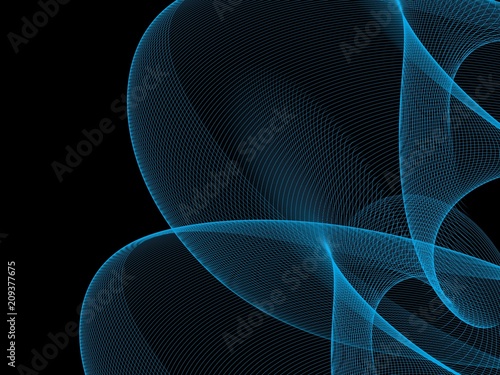  Abstract Soft Color Blue Wave Background 