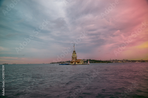 Photography Maiden Tower is most beautiful architecture in Istanbul
