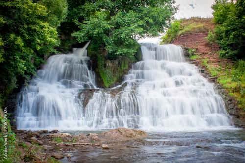 Dzhurinsky waterfall - a waterfall on the river Dzhurin in Zaleschitsky district of Ternopil region of Ukraine. The height of the waterfall is 16 meters.