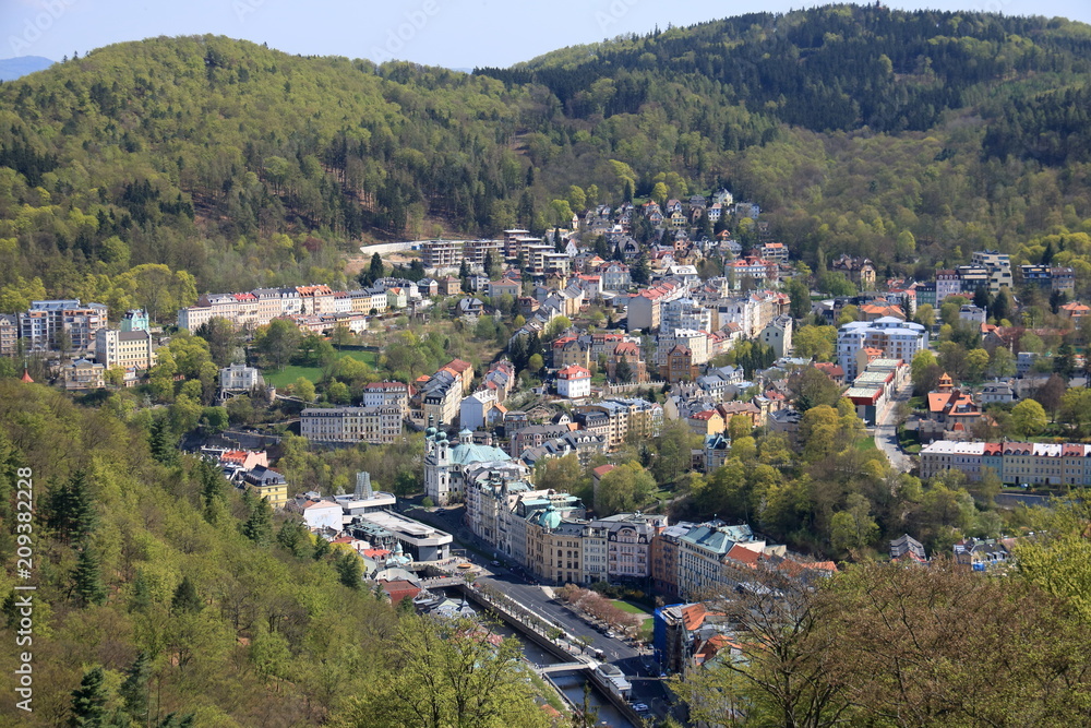 Beautiful Spa Town Karlovy Vary (Karlsbad/Carlsbad) in Bohemia (Czech Republic)
