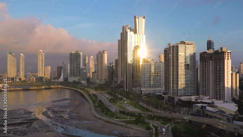 City skyline, Panama City, Panama, Central America City skyline, Panama City, Panama, Central America