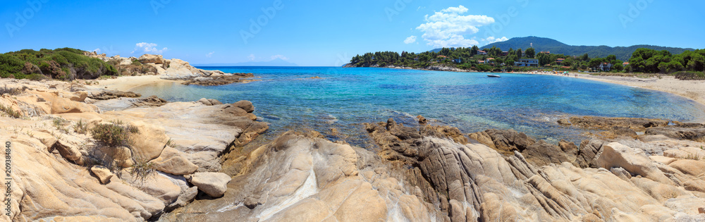Aegean sea coast (Chalkidiki, Greece). Aegean sea coast (Chalkidiki, Greece).