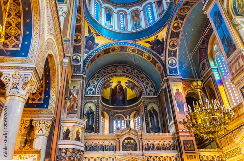 Metropolitan Basilica Dome Greek Orthodox Cathedral Athens Greece