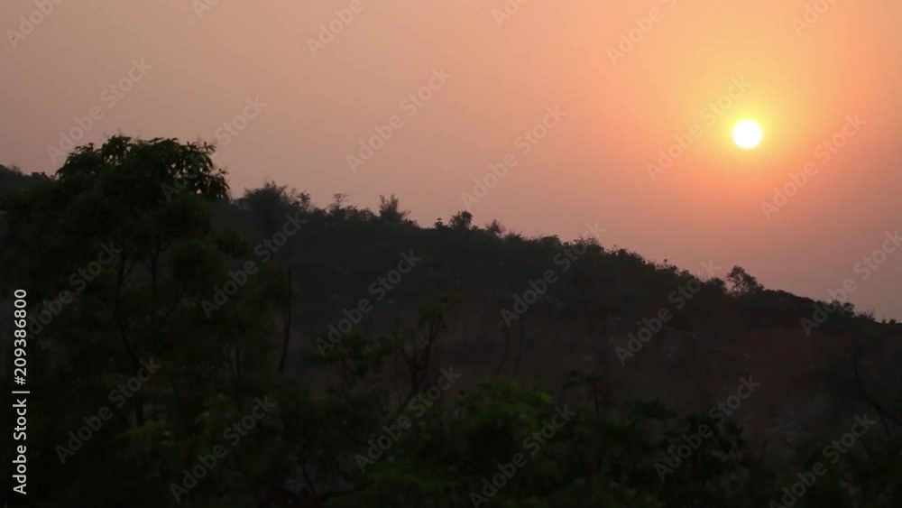 Sunset in Guwahati, India